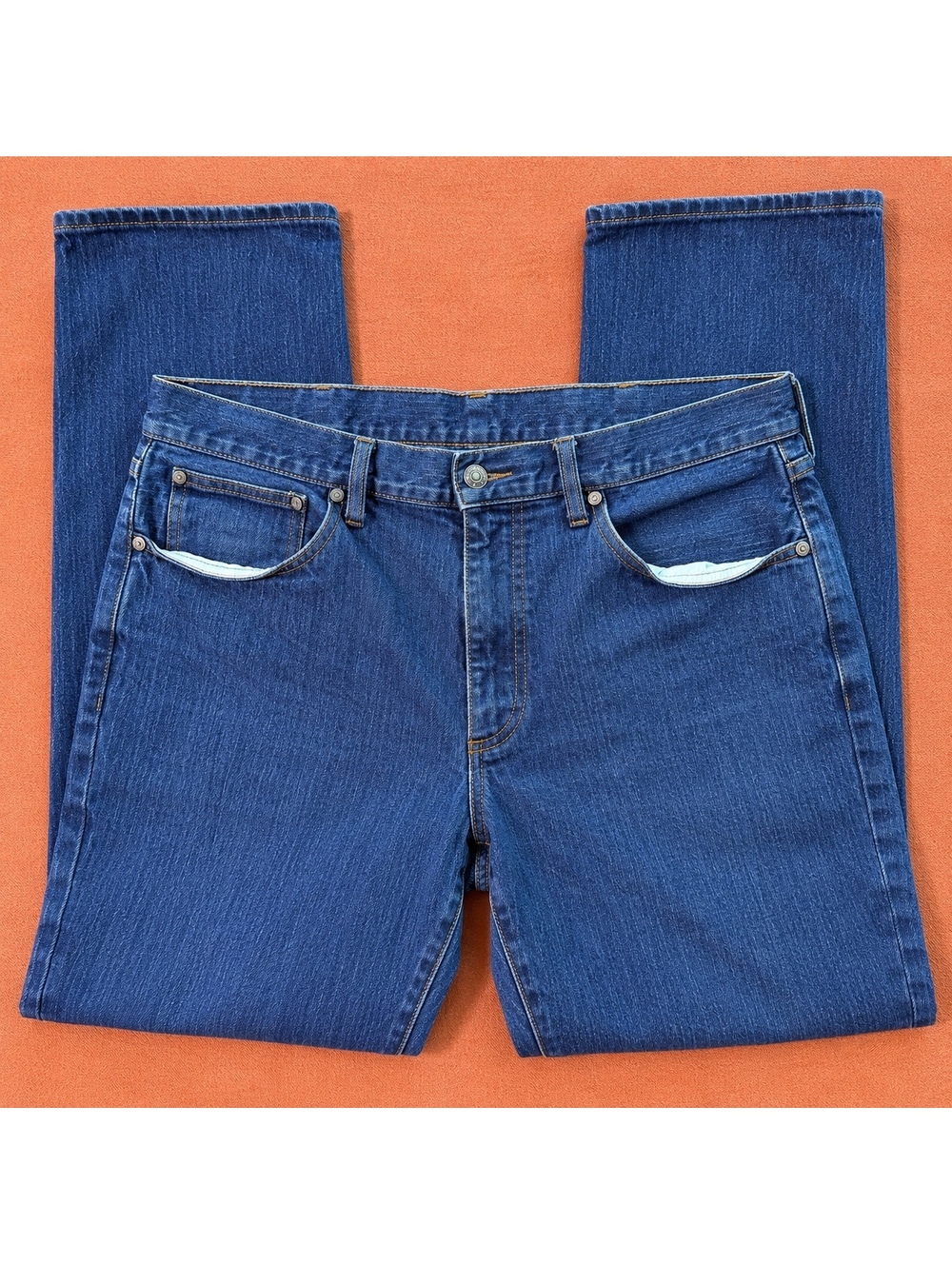 Brooks Brothers Classic Blue Straight Fit Denim Jeans Fits like 36w x 30 L